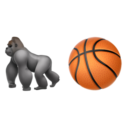 🦍🏀 Emoji Domain iOS rendering